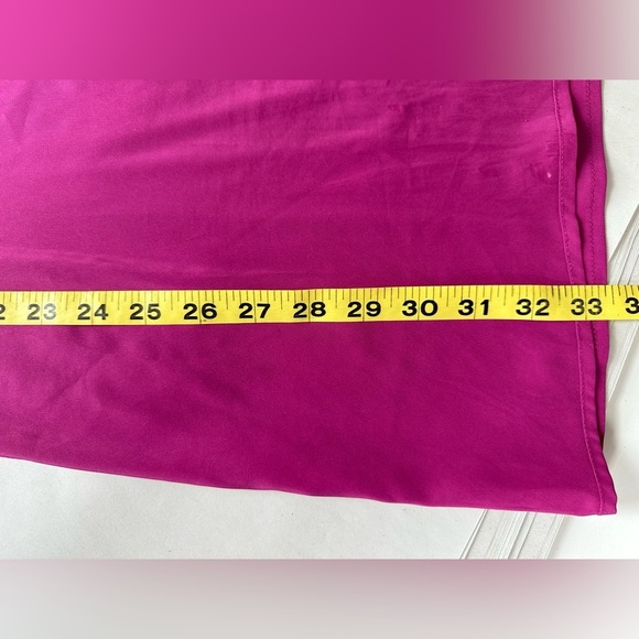 TORY BURCH Magenta Fuchsia Spaghetti Strap Cami Slip Dress Size 0 - Picture 12 of 12
